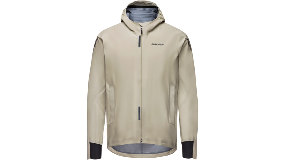 GOREWEAR CONCURVE GORE-TEX LE1 Running Jacket Mens in Tech Beige 2XL Slim fit Waterproof E2C27C84, 101213-BG00-XXXL