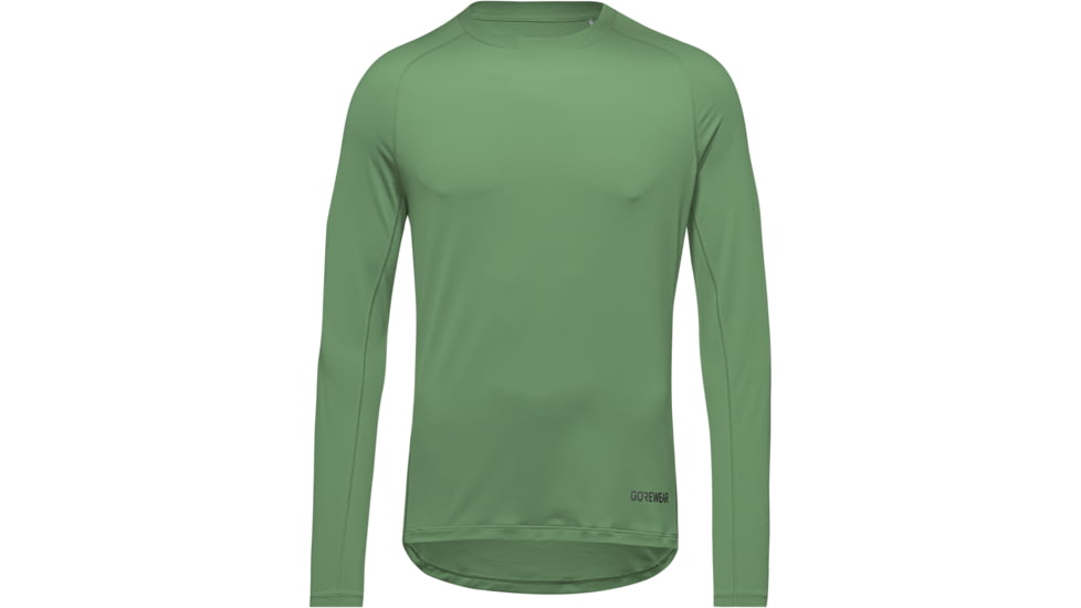 GOREWEAR Everyday Long Sleeve Running Shirt Mens in Engine Green Large Regular fit F447782A, 101022-DB00-XL