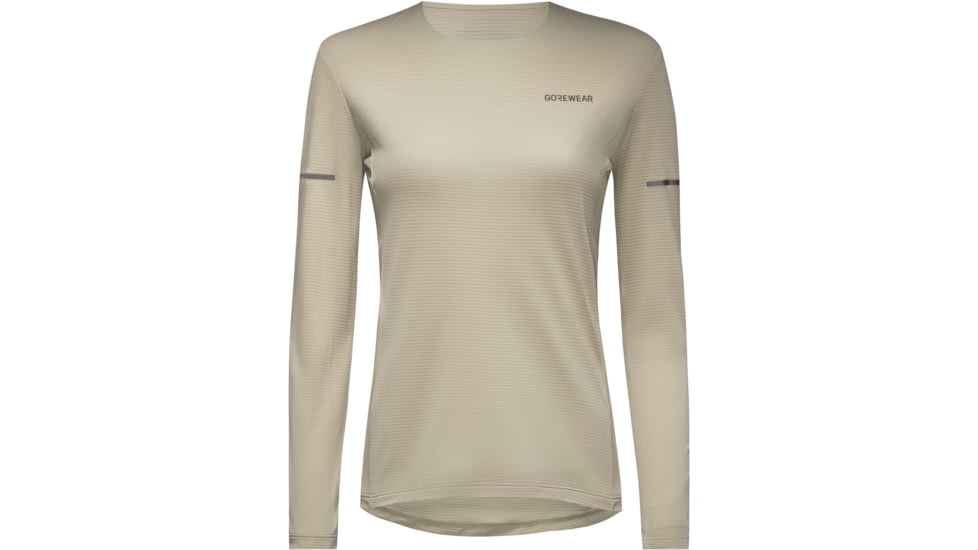 Gorewear GOREWEAR Contest 2.0 Long Sleeve Tee Womens in Tech Beige Medium 8-10 Slim fit, 101073-BG00-40