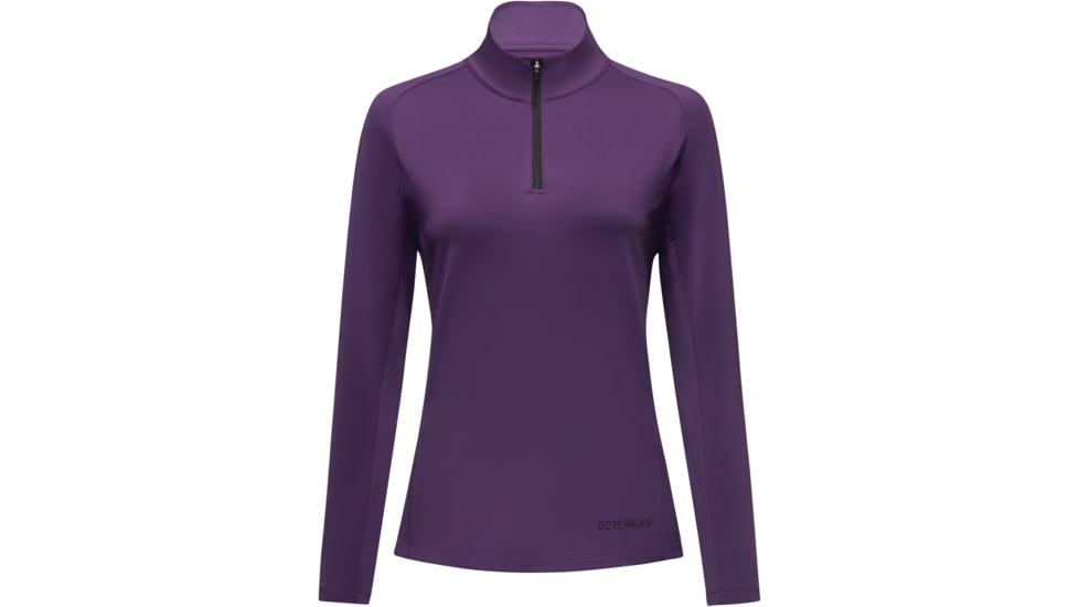 Gorewear GOREWEAR Everyday Mid 1/4 Zip Womens in Purple Indigo Medium 8-10 Regular fit Moisture Wicking, 101094-DE00-40
