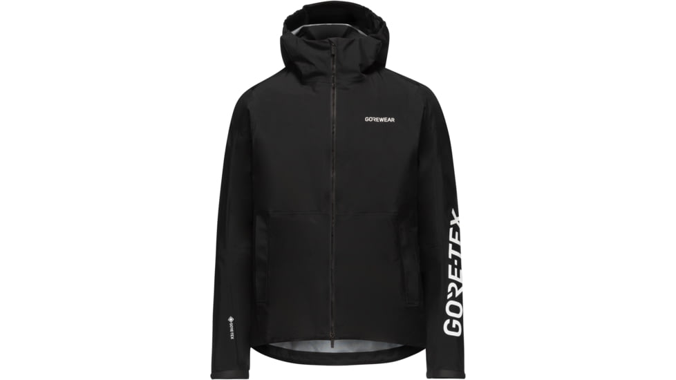 Gorewear GOREWEAR LUPRA 2.0 GORE-TEX LE1 Hooded Cycling Jacket Mens in Black 2XL Regular fit Waterproof, 101244-9900-XXL