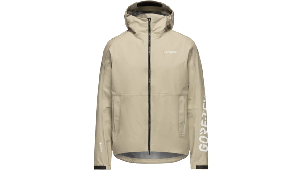 Gorewear GOREWEAR LUPRA 2.0 GORE-TEX LE1 Hooded Cycling Jacket Mens in Tech Beige XL Regular fit Waterproof, 101244-BG00-XL