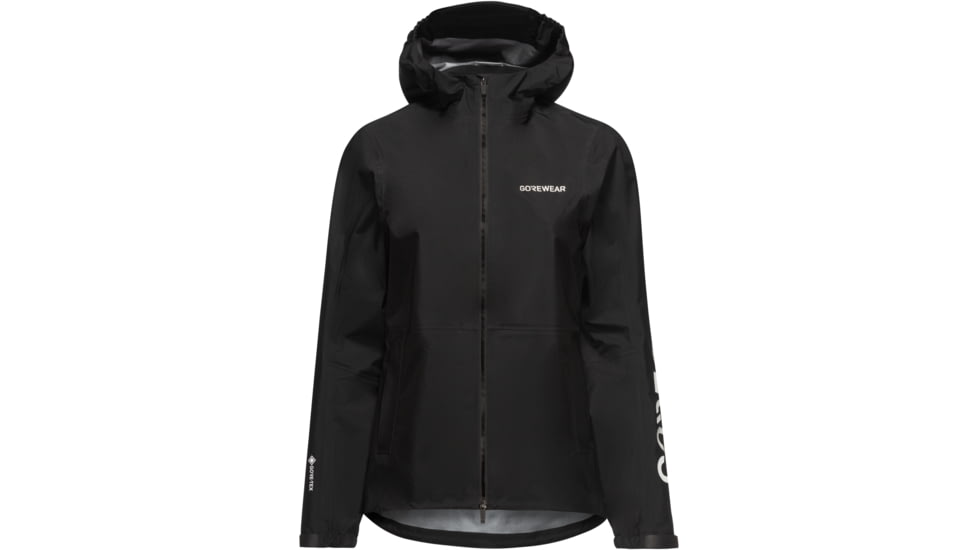 Gorewear GOREWEAR LUPRA 2.0 GORE-TEX LE1 Hooded Cycling Jacket Womens in Black Large Regular fit Waterproof, 101243-9900-L