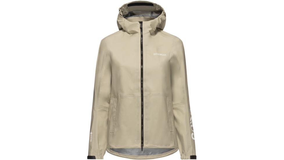 Gorewear GOREWEAR LUPRA 2.0 GORE-TEX LE1 Hooded Cycling Jacket Womens in Tech Beige XS Regular fit Waterproof, 101243-BG00-XS