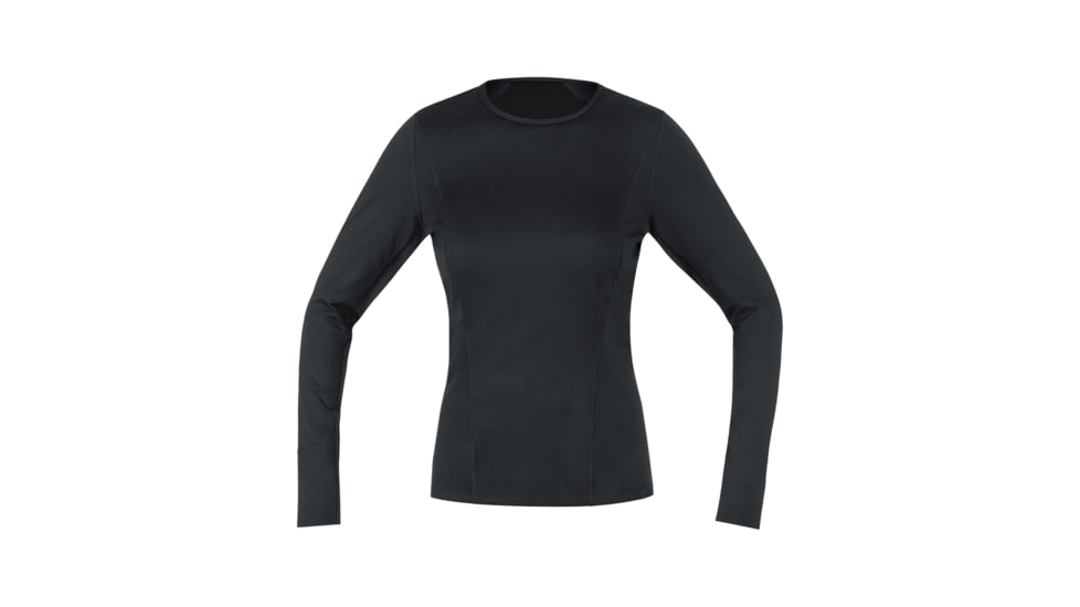 Gorewear GOREWEAR Womens M Base Layer Thermo Long Sleeve Shirt in Black 2XS Slim fit, 100315-9900-34