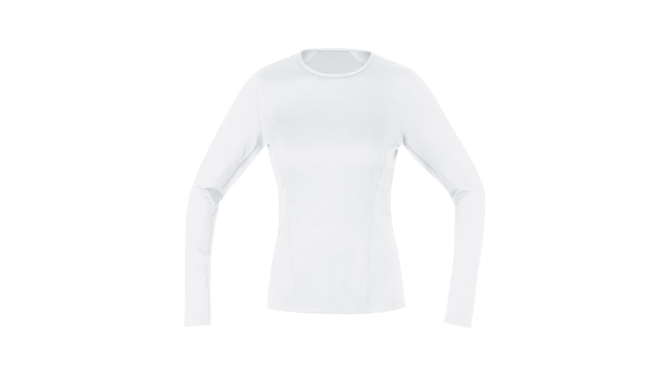 Gorewear GOREWEAR Womens M Base Layer Thermo Long Sleeve Shirt in White 2XS Slim fit, 100315-0100-34