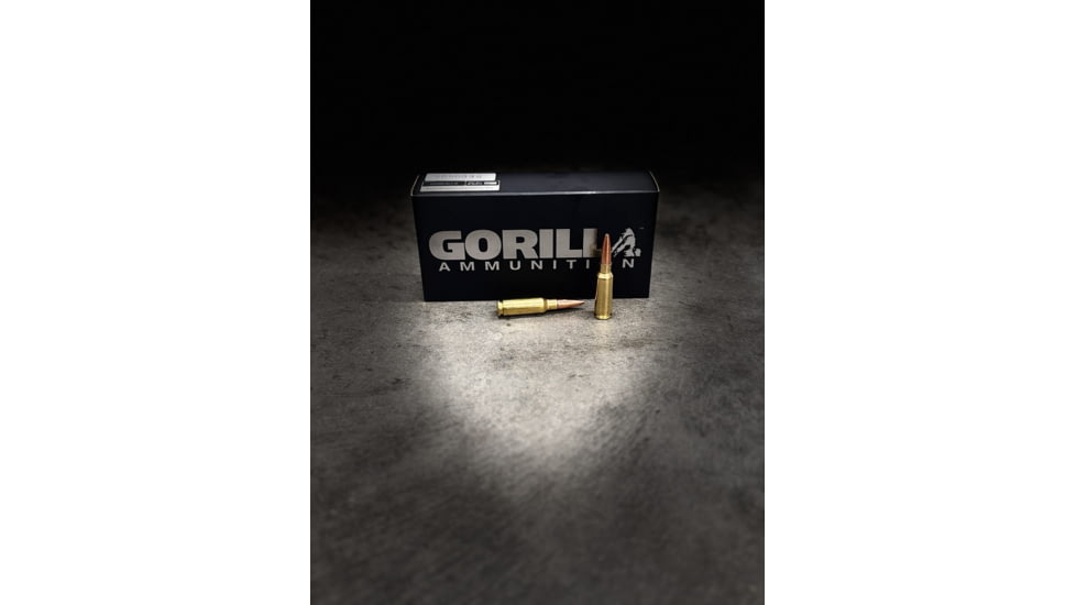 Gorilla Ammunition 6.5mm Grendel 85 Grain Punisher Series Fracturing Brass Rifle Ammo, 20 Rounds, Cooper, 20 Rounds, gpf-127605