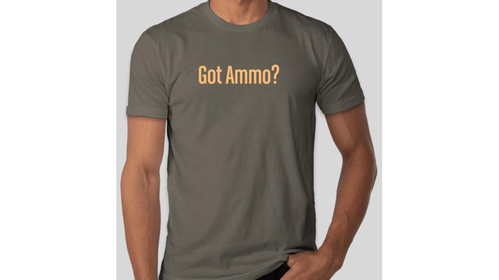 Gorilla Ammunition Gorilla Firearms Got Ammo T-Shirt - Men's, Grey, Small, gpf-123584