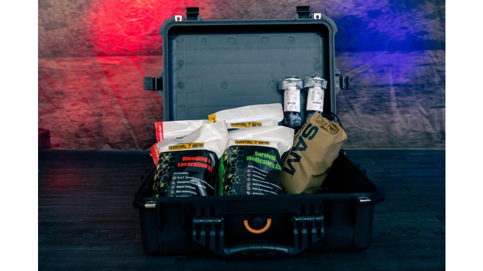 Gorilla Ammunition Medical Advanced Kit w/ Medication, Black, One Size, gpf-158765