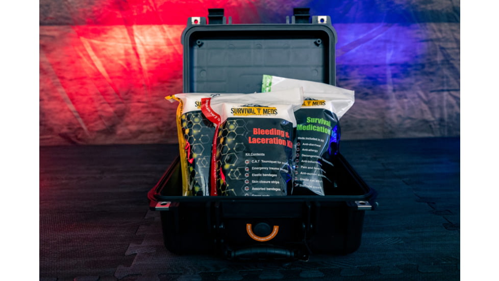 Gorilla Ammunition Medical Standard Survival Kit, Black, One Size, gpf-158761