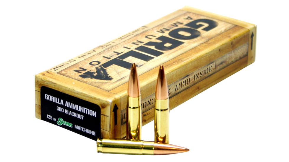 Gorilla GA300125SMK Gorilla Troop 300 Blackout 125 Gr Sierra MatchKing 20 Bx/ 1