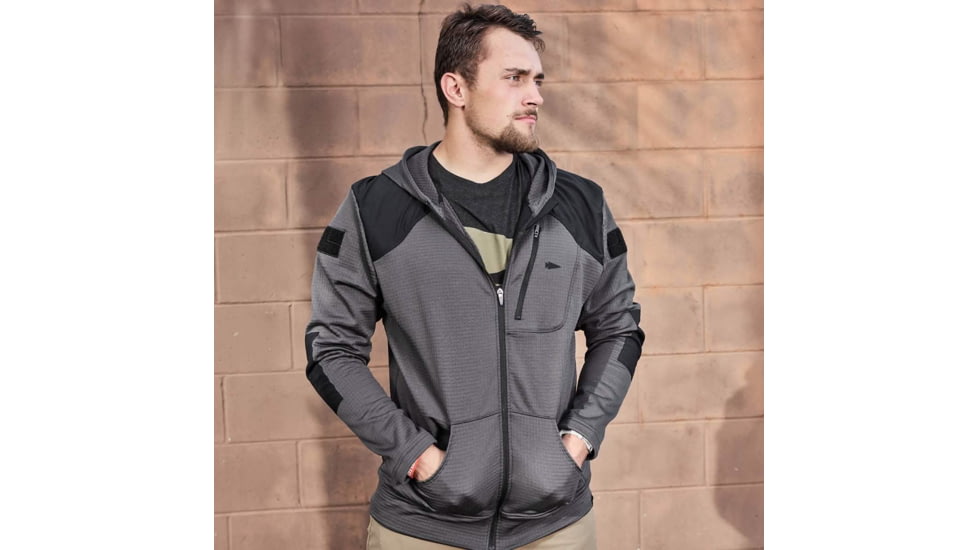 Goruck Mens Full Zip - Polartec Grid Fleece ToughDryR, 383-06003370