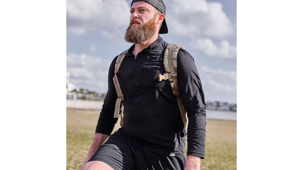 Goruck Mens USA Long Sleeve Performance Half Zip - ToughMesh, 409-05000100