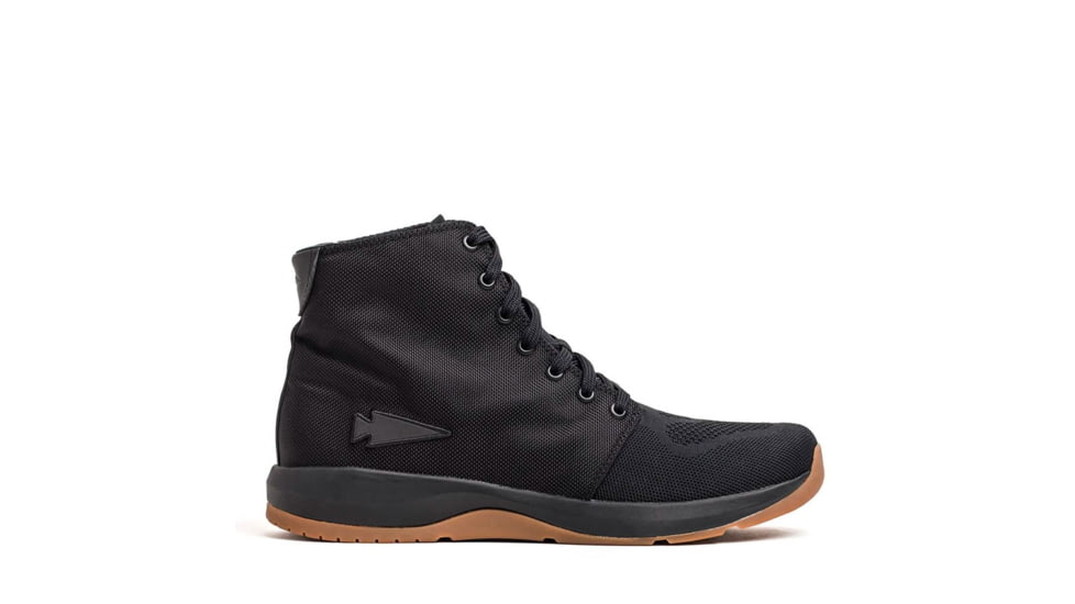 Goruck Womens Ballistic Trainers - Mid Top - Black + Gum w/ Black Reflective Spearhead, 806-50004100