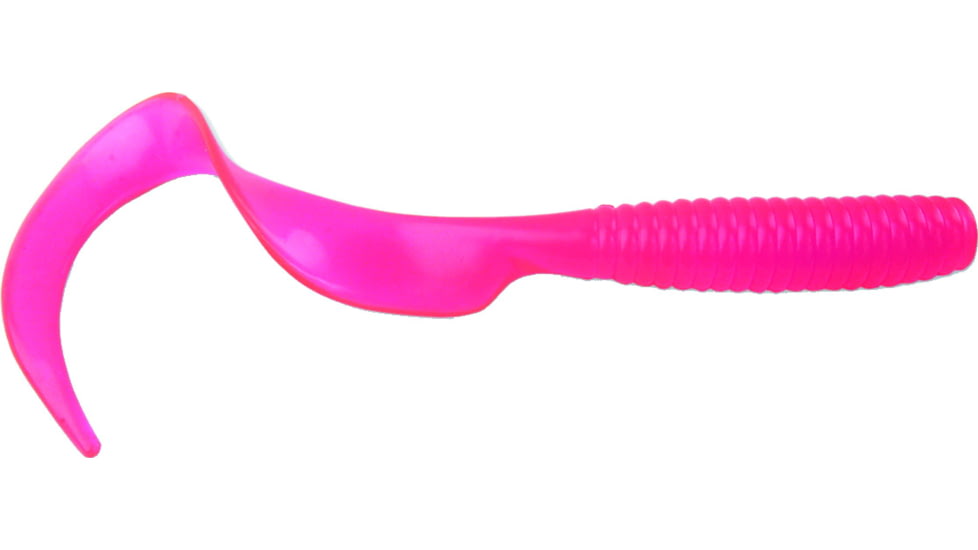 GOT-CHA 6" Saltwater Curltail Grubs Curltail Grub, 8" Pink, 25/Pack, H8CT25-6