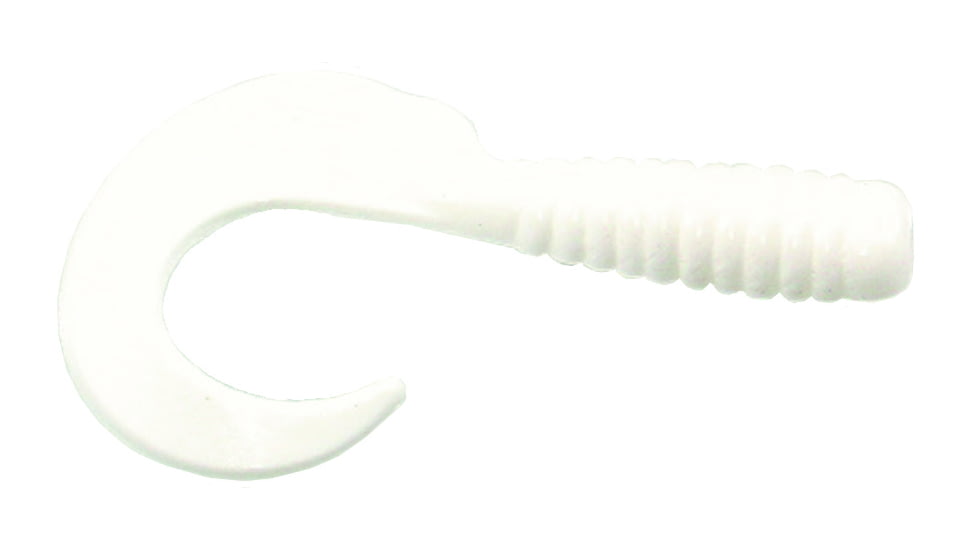 GOT-CHA Curltail Grub Curltail Grub, 3" White, 30/Pack, H3CT30-1