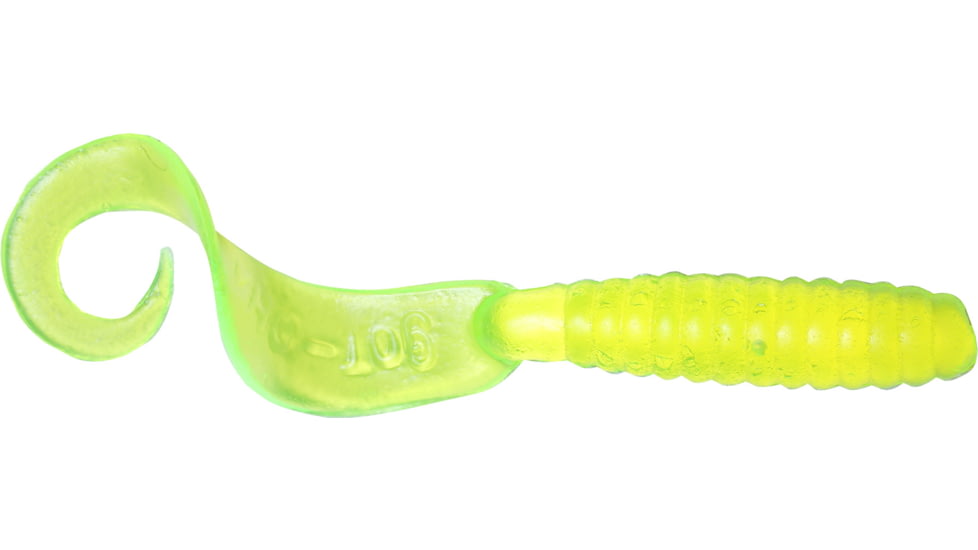 GOT-CHA Curltail Grub Curltail Grub, 4" Chartreuse, 20/Pack, H4CT20-10