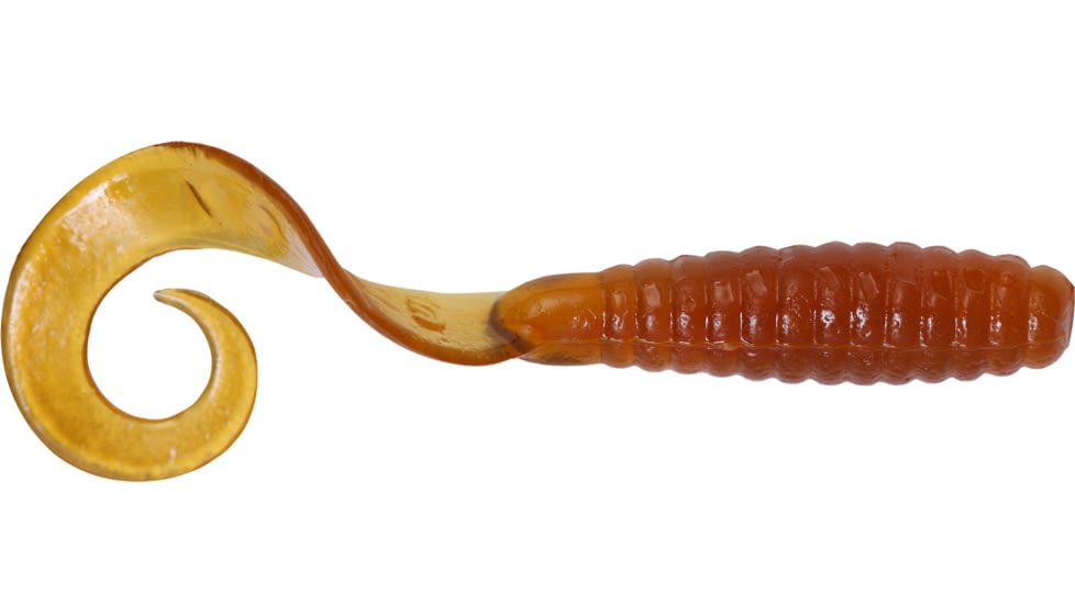 GOT-CHA Curltail Grub Curltail Grub, 4" Rootbeer, 20/Pack, H4CT20-11