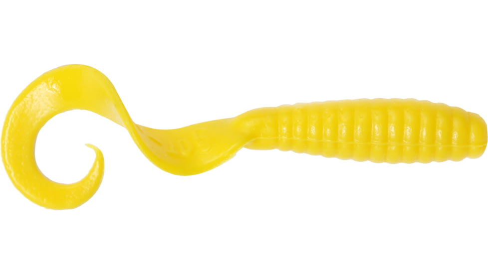GOT-CHA Curltail Grub Curltail Grub, 4" Yellow, 20/Pack, H4CT20-2
