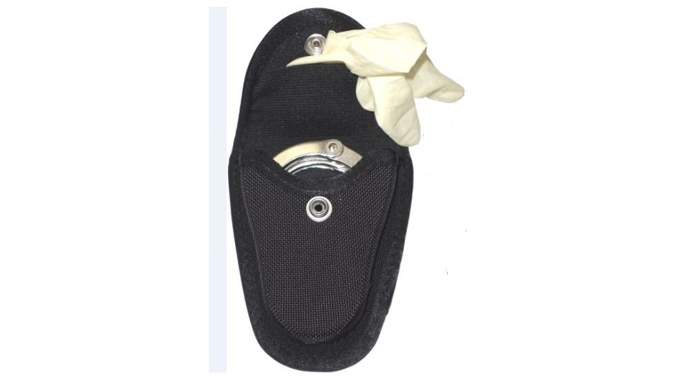 Gould &amp; Goodrich Handcuff Case/Glove Pouch, Black Ballistic Nylon, X80
