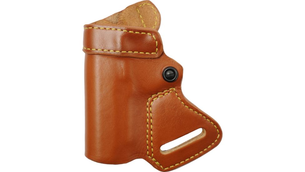 Gould &amp; Goodrich Small of Back Concealment OWB Belt Holster, 1911-Style, 3-3.5in BBl, Left Hand, Chestnut Brown, 806-193LH