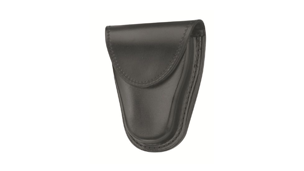 Gould &amp; Goodrich Hinged Handcuff Case w/Hidden Snap, Black Weave, B141W