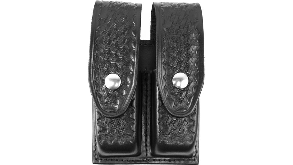 Gould & Goodrich B637-2W Quad Magazine Case, Black Weave