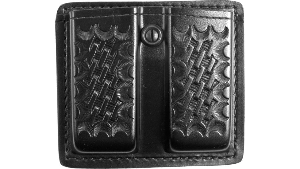 Gould &amp; Goodrich K-Force Double Magazine Pouch - 1911 Single Stacks &amp; Similar, Black Weave, K617-2W