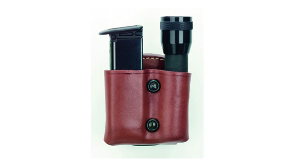 Gould &amp; Goodrich Flashlight/Mag Case Combo, H&amp;K P2000, P2000SK, P30 &amp; Similar, Right Hand, Chestnut Brown, 860-3