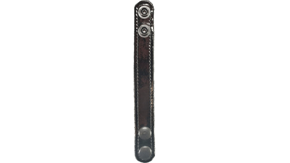 Gould &amp; Goodrich H76CLBS Belt Keeper, Double Black Snap, Hi-Gloss