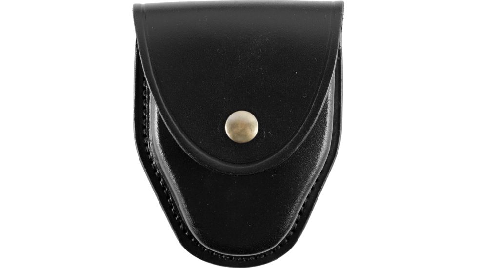 Gould &amp; Goodrich S&amp;W Handcuff Case, Plain Standard Brass Snap, Black, B670BR