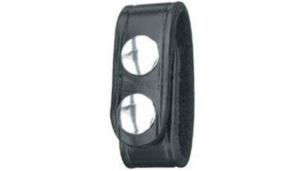 Gould &amp; Goodrich Hi-gloss Belt Keeper, Double Snap - PMI
