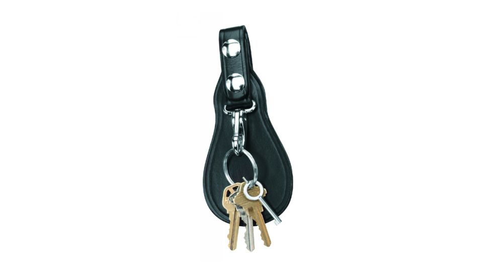 Gould & Goodrich K-Force Key Strap w/Flap, Brass, Black Weave, K72WBR