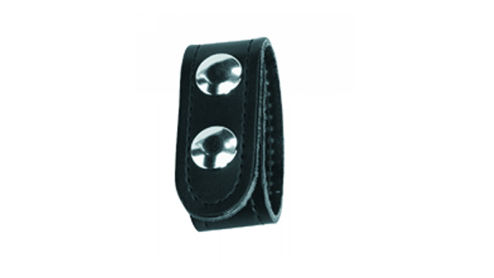 Gould &amp; Goodrich Belt Keepers - 4-Pack, Double Snap, Nickel, Black Weave, K76-4W