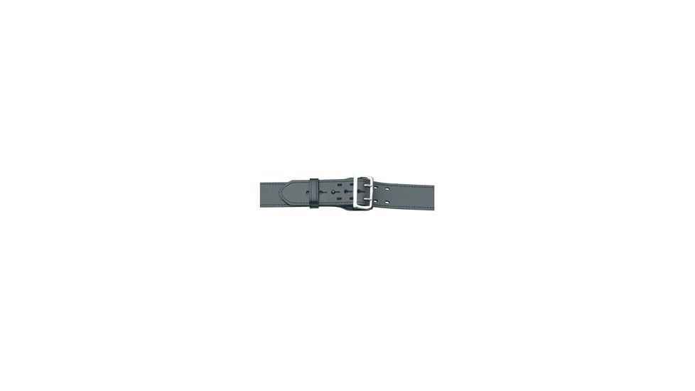 Gould &amp; Goodrich Leather Lined Duty Belt, 48, Brass Buckle, Black, F/LB59-48BR