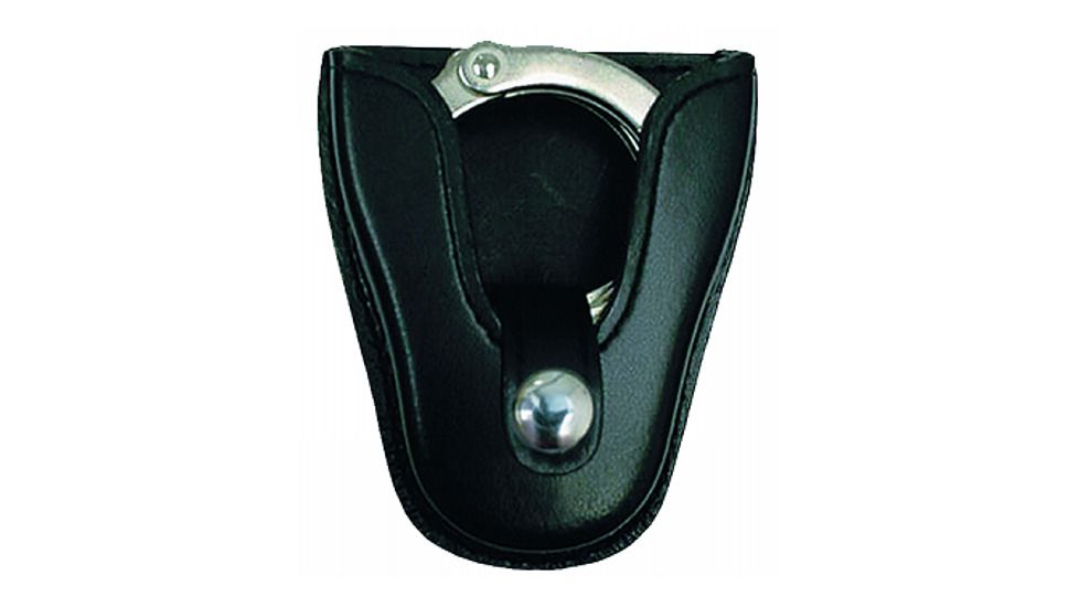 Gould &amp; Goodrich Open Top Cuff Case, Brass Snap, Black Weave, K86WBR