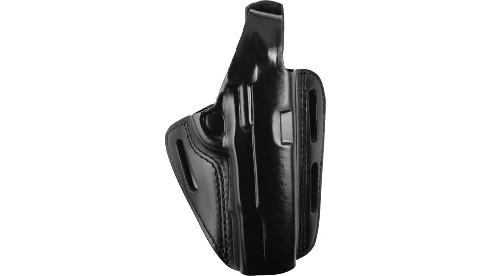 Gould &amp; Goodrich Three Slot Pancake Concealment OWB Belt Holster, 1911-Style, 4.75-5in BBL, Right Hand, Black, B803-195