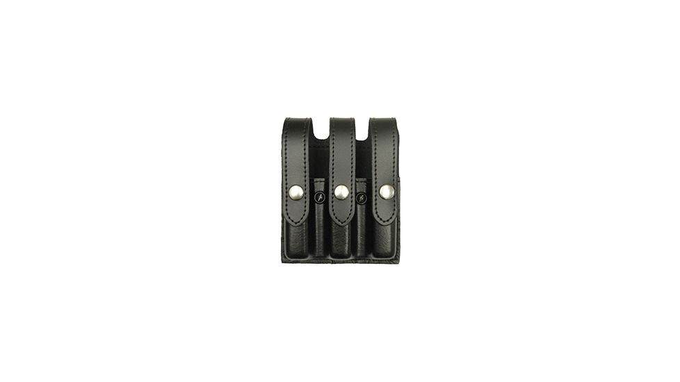 Gould &amp; Goodrich Triple Magazine Case, Glock 17, 22, 31, Nickel, Black, K630-3