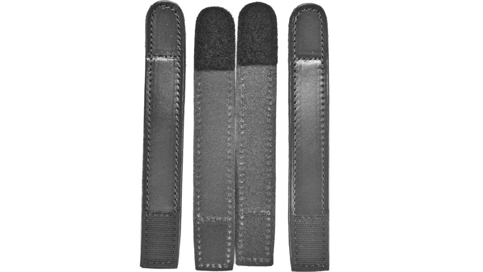 Gould &amp; Goodrich Leather Belt Keeper, 4-Pack, Black, B142-4