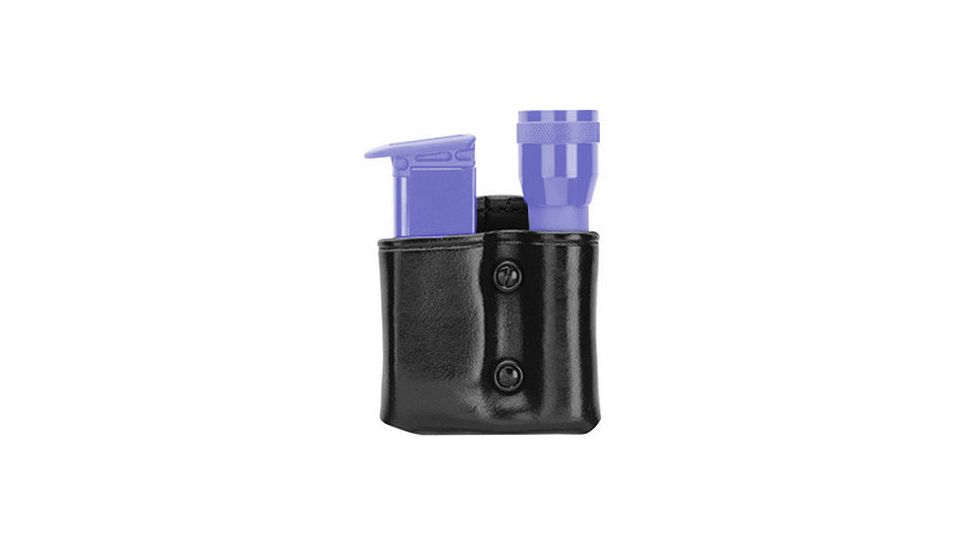 Gould &amp; Goodrich Flashlight/Mag Case Combo, Ruger 9mm &amp; Similar, Right Hand, Black, B860-3