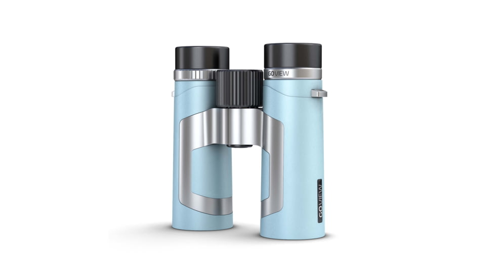 GoView ZOOMR 10x34mm Roof Prism Binoculars, Miami Blue, 4260527415978