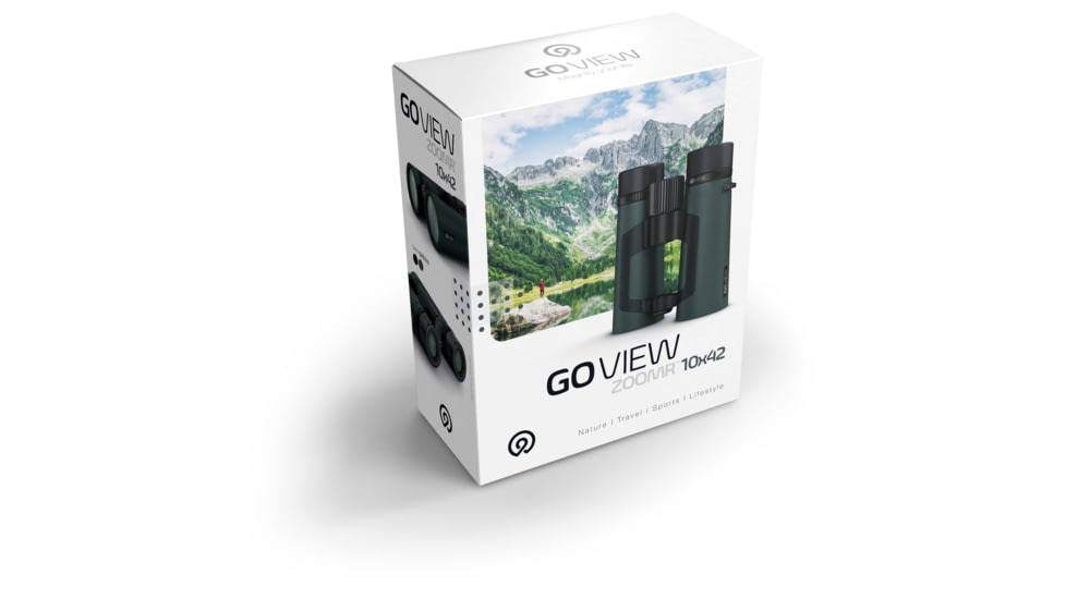 GoView ZOOMR 10x42mm Roof Prism Binoculars, Oak Green, 4260527416012