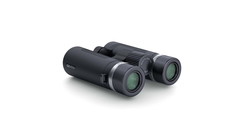 GoView ZOOMR 10x42mm Roof Prism Binoculars, Phantom Black, 4260527416005