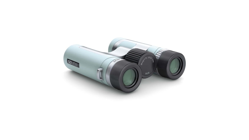 GoView ZOOMR 8x26mm Roof Prism Binoculars, Miami Blue, 4260527415923