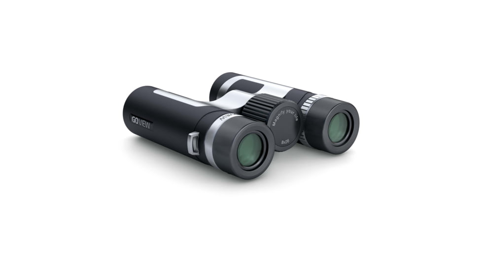 GoView ZOOMR 8x26mm Roof Prism Binoculars, Phantom Black, 4260527415909