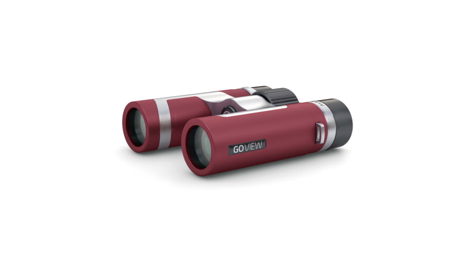GoView ZOOMR 8x26mm Roof Prism Binoculars, Ruby Red, 4260527415916
