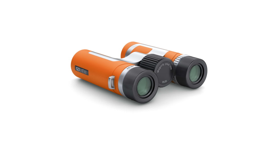 GoView ZOOMR 8x26mm Roof Prism Binoculars, Sunset Orange, 4260527415886