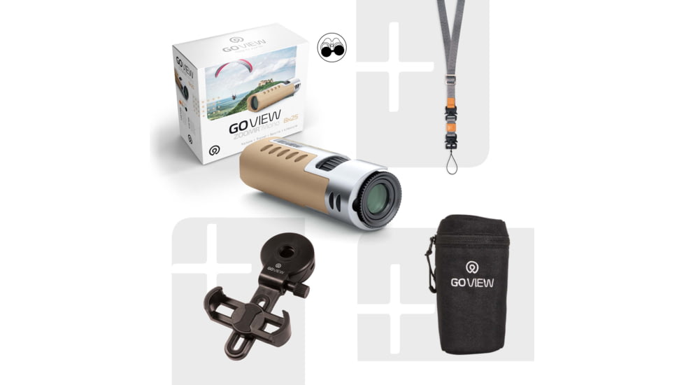 GoView ZOOMR HD 8x25mm Monoculars, Light Brown, 4260527416036