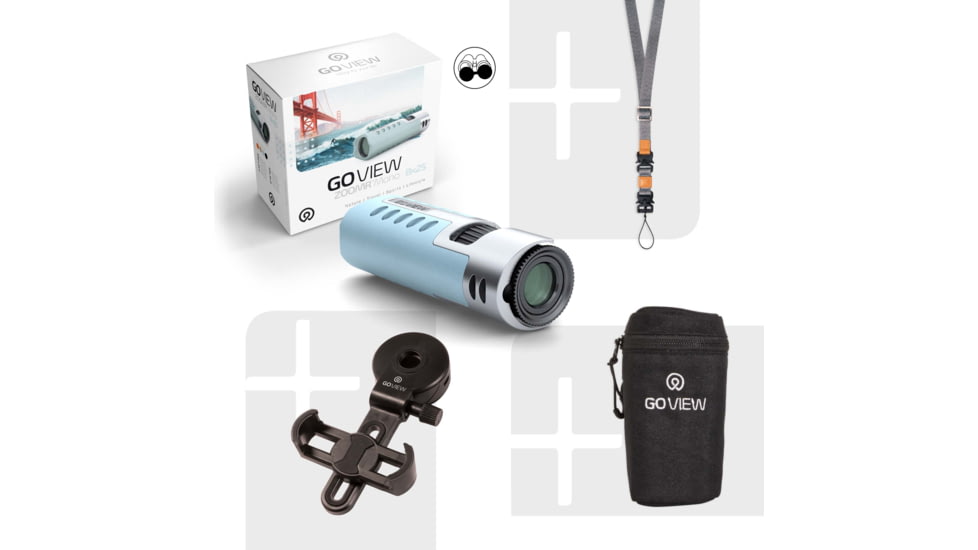 GoView ZOOMR HD 8x25mm Monoculars, Miami Blue, 4260527416050