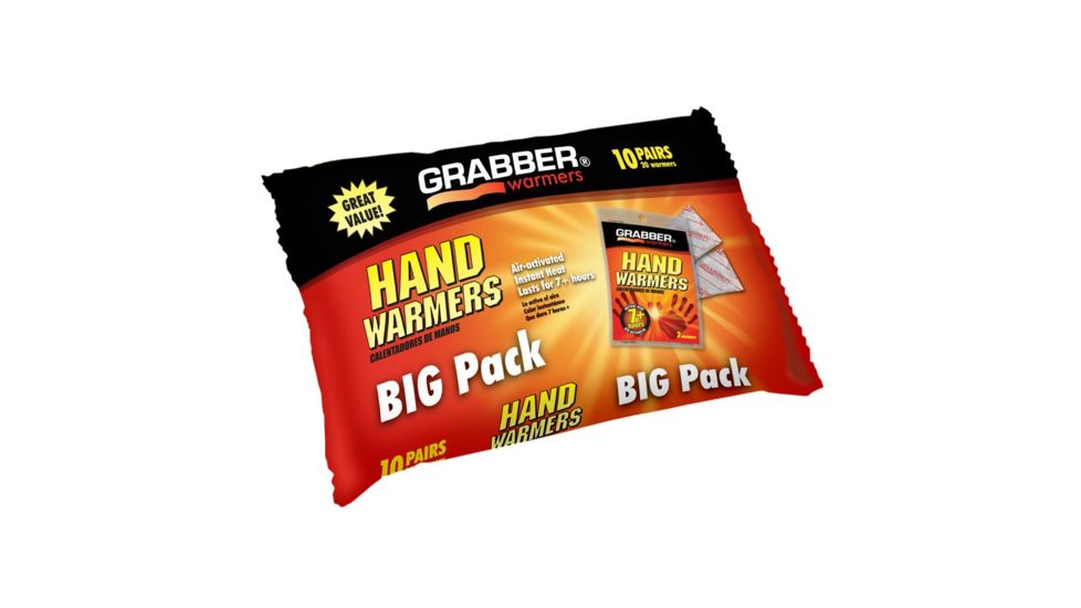 Grabber Hand Warmer 7 Hour, 10 pr. Bag 8 pk. HWPP10DISPLAYUSA-8